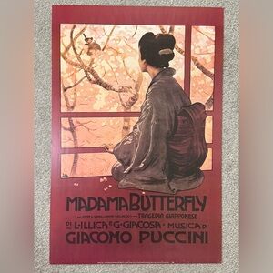 Madama Butterfly Giacomo Puccini Vintage Opera Print 36 x 24